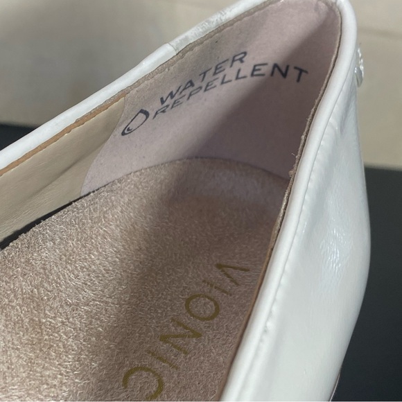 Vionic Willa Wedge Cream White Women's Size 8 Orthopedic Shoes Patent Leather - Picture 10 of 12